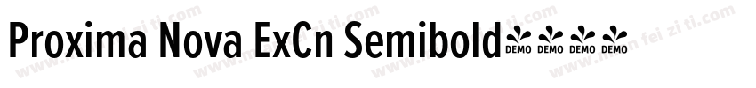Proxima Nova ExCn Semibold字体转换